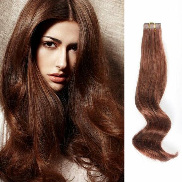 ABH Amazing Beauty Hair Semi-permanent Real Remi Remy Human Tape Hair Extensions - Picture 1 of 12